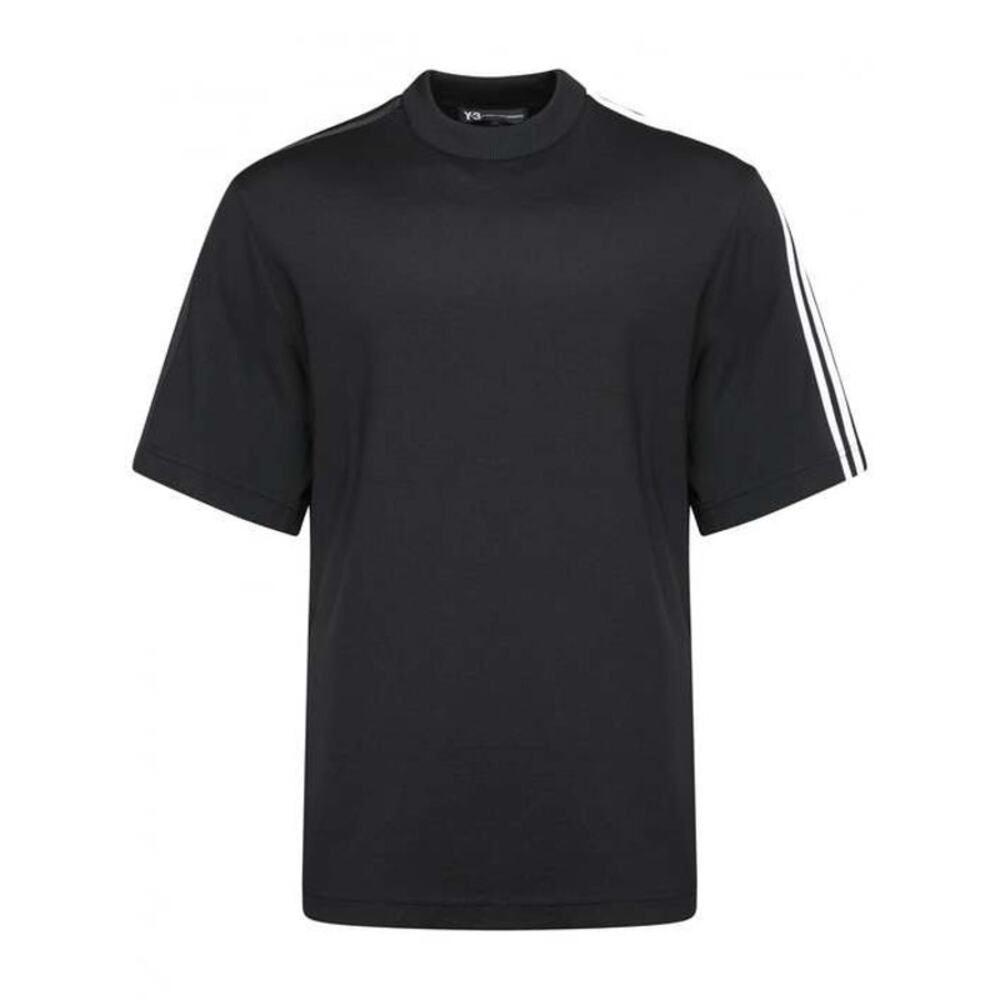 Adidas x Yohji Yamamoto Three Stripe Short Sleeve Sweatshirt in Black // XS